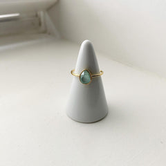 Teardrop (MOP) Minty Ring