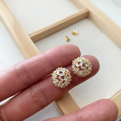 Half Dome Sparkle Earrings