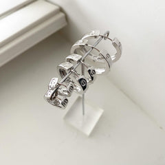 LOVE CZ Hoop Earrings