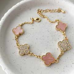 Clover Leaf Pavé Mix Bracelet