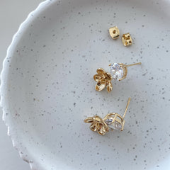 Golden Flower Earrings