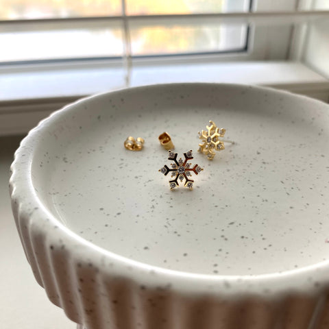 Snowflake Crystal Earrings