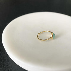 Teardrop (MOP) Minty Ring