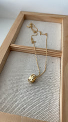 LOVE CZ Barrel Necklace