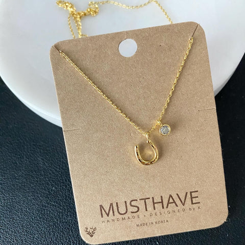 Horseshoe Charm Necklace