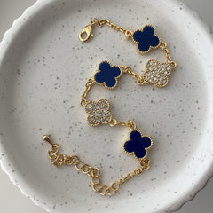 Clover Leaf Pavé Mix Bracelet