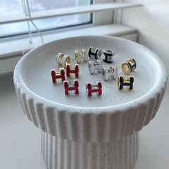 H Luxe Enamel (large) Earrings