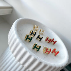 H Luxe Enamel (large) Earrings