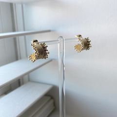 Fringe Dotty Hoop Earrings