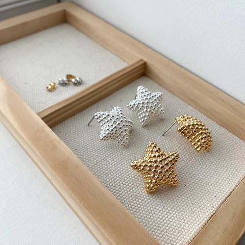 Oversized Dotty Star Earrings