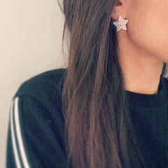 Oversized Dotty Star Earrings