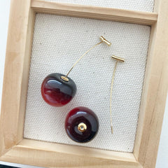 Fruit Earrings - Sweet Cherry Drop