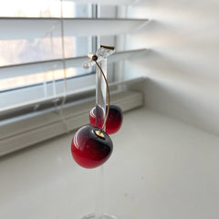 Fruit Earrings - Sweet Cherry Drop