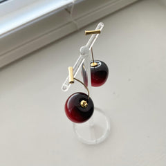 Fruit Earrings - Sweet Cherry Drop