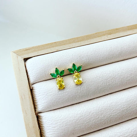 Fruit Earrings - Pineapple